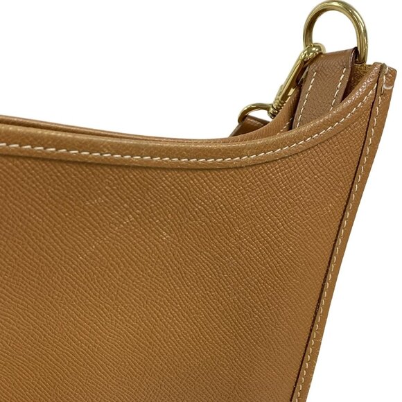 Authentic Hermes Evelyne GM gold brown epsom leather crossbody - Picture 4 of 16